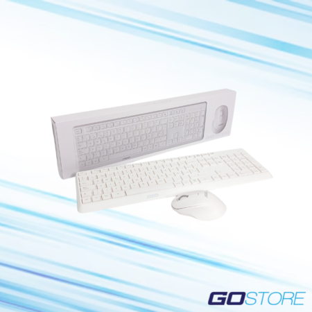 COMBO TECLADO Y MOUSE JEMIP AVANT GARDE 16.000DPI 3 BOTONES INALAMBRICO BLANCO